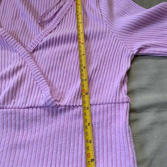 Wild Fable Lavendar Long Sleeve Short Top Size L - Picture 8 of 8